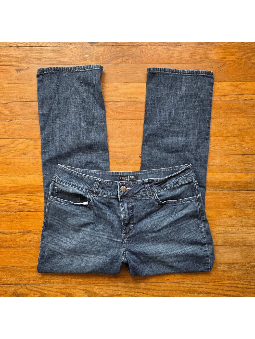 Riders by Lee Women's Blue Denim Jeans Size 12 Bootcut